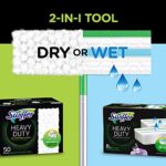 Swiffer Sweeper 2-in-1 Mops for Floor Cleaning, Dry and Wet Multi Surface Floor Cleaner, Sweeping and Mopping Starter Kit, Includes 1 Mop + 19 Refills, 20 Piece Set - Image 3